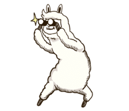 Dancing Alpaca sticker #8383883
