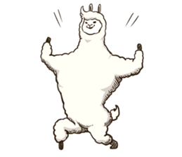 Dancing Alpaca sticker #8383888