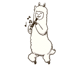Dancing Alpaca sticker #8383896