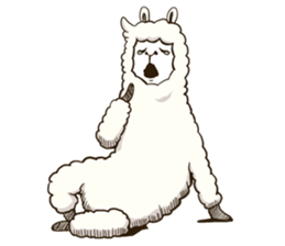 Dancing Alpaca sticker #8383897