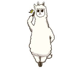 Dancing Alpaca sticker #8383898
