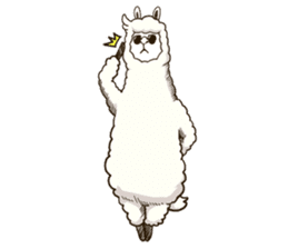 Dancing Alpaca sticker #8383898