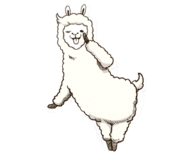 Dancing Alpaca sticker #8383900