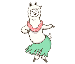 Dancing Alpaca sticker #8383902