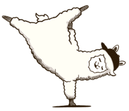 Dancing Alpaca sticker #8383906