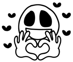 The cute scull Stickers sticker #8383919