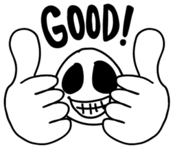 The cute scull Stickers sticker #8383920