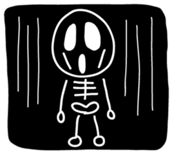 The cute scull Stickers sticker #8383931