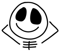 The cute scull Stickers sticker #8383934