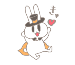 kawaii ribbon rabbit-Happy halloween!- sticker #8384057