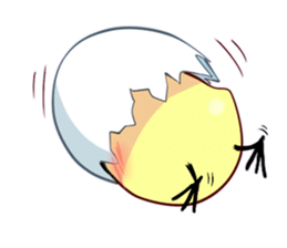 TAMAPIYO's cute chick sticker #8384204