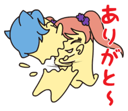 KAKUSEN-kun torn off sticker sticker #8384275