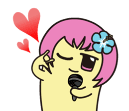 KAKUSEN-kun torn off sticker sticker #8384288