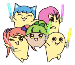 KAKUSEN-kun torn off sticker sticker #8384307