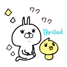 Super polite Panda with Bunny World. sticker #8384713