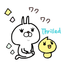 Super polite Panda with Bunny World. sticker #8384713