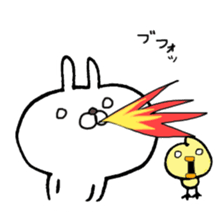 Super polite Panda with Bunny World. sticker #8384714