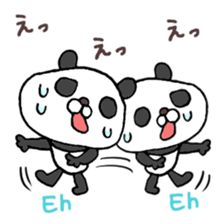 Super polite Panda with Bunny World. sticker #8384715