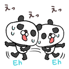 Super polite Panda with Bunny World. sticker #8384715