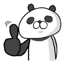 Super polite Panda with Bunny World. sticker #8384723