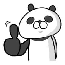 Super polite Panda with Bunny World. sticker #8384723