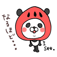Super polite Panda with Bunny World. sticker #8384726