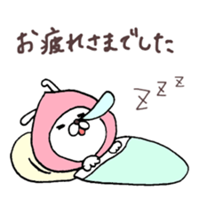 Super polite Panda with Bunny World. sticker #8384727