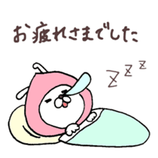 Super polite Panda with Bunny World. sticker #8384727