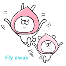 Super polite Panda with Bunny World. sticker #8384728