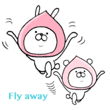 Super polite Panda with Bunny World. sticker #8384728