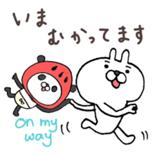 Super polite Panda with Bunny World. sticker #8384740