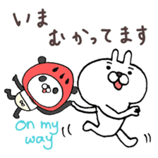 Super polite Panda with Bunny World. sticker #8384740