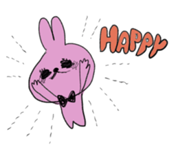 Black eye rabbit loose picture sticker #8386230