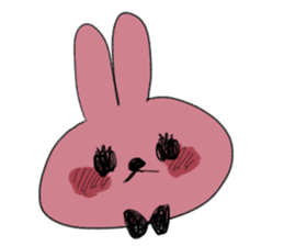 Black eye rabbit loose picture sticker #8386233