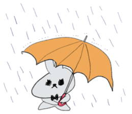 Black eye rabbit loose picture sticker #8386235