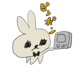 Black eye rabbit loose picture sticker #8386237