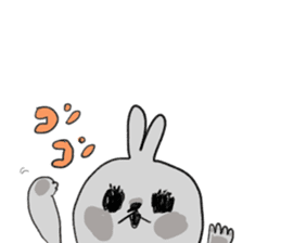 Black eye rabbit loose picture sticker #8386240