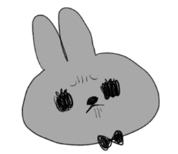 Black eye rabbit loose picture sticker #8386244