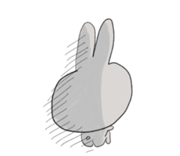 Black eye rabbit loose picture sticker #8386251