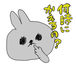 Black eye rabbit loose picture sticker #8386252