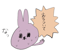 Black eye rabbit loose picture sticker #8386254