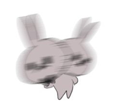 Black eye rabbit loose picture sticker #8386258