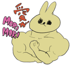 Black eye rabbit loose picture sticker #8386261