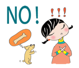 Hi! We are A-Li & A-Fu! sticker #8386361