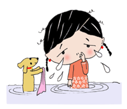 Hi! We are A-Li & A-Fu! sticker #8386375