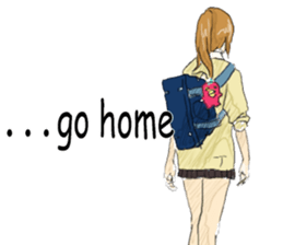 From behind the girl English ver sticker sticker #8386835