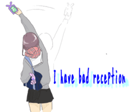 From behind the girl English ver sticker sticker #8386846