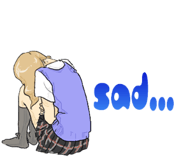 From behind the girl English ver sticker sticker #8386853