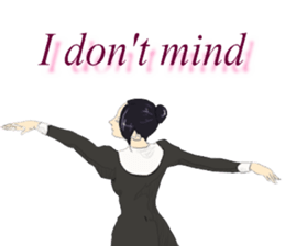 From behind the girl English ver sticker sticker #8386856