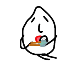 Piece of rice teacher sticker #8387017